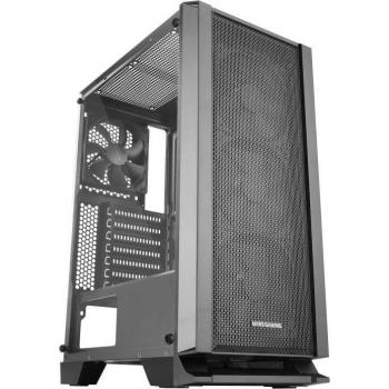 Mars Gaming MC-MASTER Caja Semitorre ATX, Panel Frontal Metal-Mesh, Ventana Lateral de Cristal Templado, 4 Ventiladores Ultra-silenciosos Incluidos, USB 3