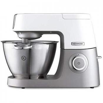 Kenwood Chef Sense KVC5010T Robot de cocina, 1100 W, capacidad de 4.6 L, acero inoxidable, color blanco y plata
