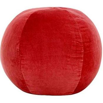 vidaXL Puf de Terciopelo de algodón 50 x 35 cm, Color Rosa