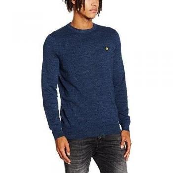 Lyle & Scott Crew Neck-suéter Hombre    Azul Blue