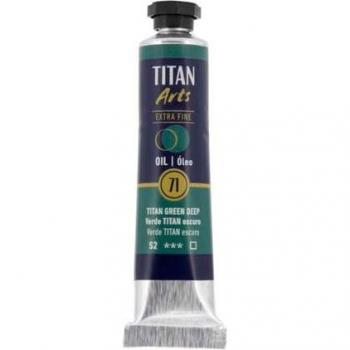 Pintura al óleo Titan Nº71 20ml Verde Titan Oscuro