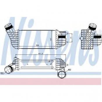 Intercooler Turbo Nissens 96512 de alto rendimiento
