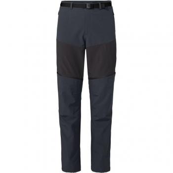 VAUDE Men's Elope Zip-Off Trekking Pants - Phantom Black (Size 48)