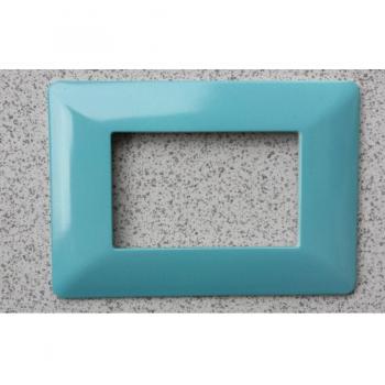 Placas de ABS para Serie Matix Bticino Compatibles 3, 4 y 6 Módulos Color Azul - 6 orificios