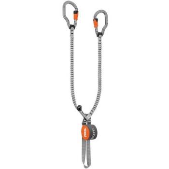 Set Disipador Vía Ferrata Petzl Scorpio Vertigo Gris Naranja 40-120 kg, 365 g