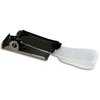 Durable 810326 - Pinza para portanombres bañada en níquel