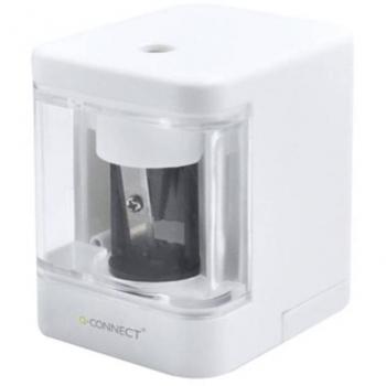 Sacapuntas Q-Connect KF-18750 Eléctrico de Sobremesa Cable USB/2 Pilas AA Afila Cuchilla Diámetros de 6,5 a 8 mm