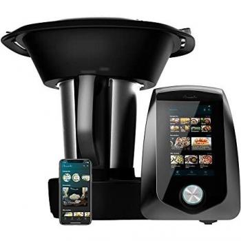 Cecotec Robot de Cocina Multifunción Mambo 12090. 1700 W, 30 Funciones, Conexión WiFi, Pantalla TFT Táctil de 7, Báscula, Jarra de Acero Inoxidable apta para lavavajillas