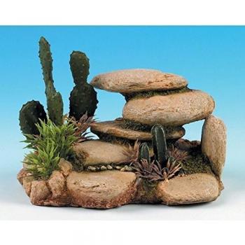 Caldex Classic Rocky Outcrops White Stone with Cactus 165mm