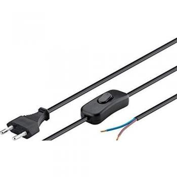 Cable de Alimentación con Interruptor Tipo C, 1.5m - Color Negro