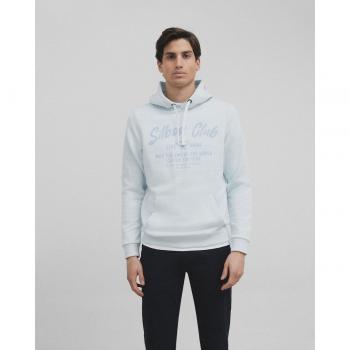 Sudadera Silbon Club Celeste con Capucha para Hombre