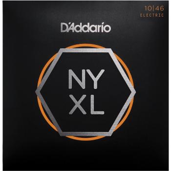 D'Addario Guitar Strings - NYXL Electric Guitar Strings - NYXL1046 - Unrivaled Strength, Tuning Stability, Enhanced Mid-Range - For 6 String Guitars - 10-46 Regular Light
