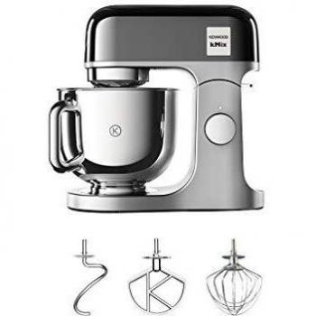 Kenwood KMX760BC Robot de Cocina, Amasadora, 1000 W, 5 L, Gris y Plata