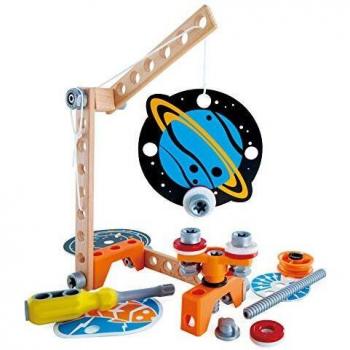 Hape Wooden Building Set with 8 Experiments Junior Inventor Magnet Science Lab-Juego de construcción de Madera con 8 experimentos