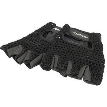 Meteor - Guantes para bicicleta Bike, primavera/verano, Unisex, color negro, tamaño XXL