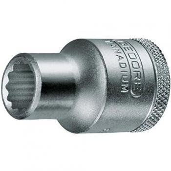 Vaso UnitDrive Gedore D 19 36, Bi-Hexágono, 1/2, 36 mm, Cuadrado de 12,7 mm