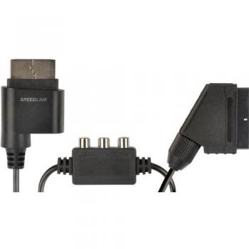 Xbox 360 - Tracs Scart Video & Audio Kabel, Schwarz [Importación Alemana]