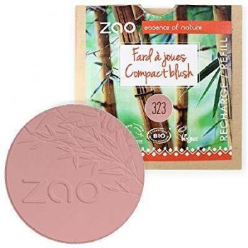 Zao Refillable Organic Compact Blush - 323 Dark Purple (9 g)