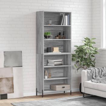 Armario alto Sonoma gris 69,5x32,5x180 cm madera multicapa