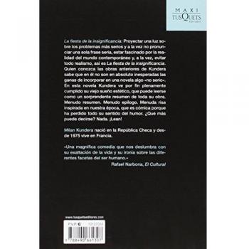 La fiesta de la insignificancia - Milan Kundera