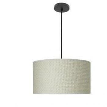 Colgante Moda 2xe27 Negro/cañizo Blanco Regx40x40 C/difusor