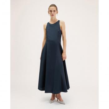 Vestido Largo Motivi con Cruce Posterior y Tirantes Elásticos
