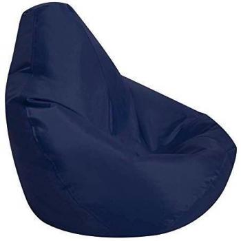 Sillón Puff Infantil Impermeable Azul para Interior y Exterior - Respaldo Alto, 69x59x65cm, Fabricado en Alemania