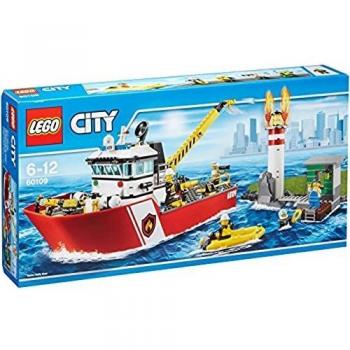 LEGO 60109- Barco de Bomberos, Multicolor