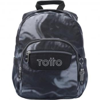 Mochila Totto Tempera Escolar Pequeña Color Negro Bluc