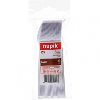 Nupik - Cucharas Blancos Desechable - 25 unidades