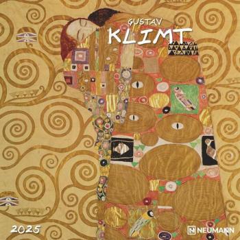 Calendario de pared vertical 2025 Gustav Klimt 30x30 cm teNeues Amarillo