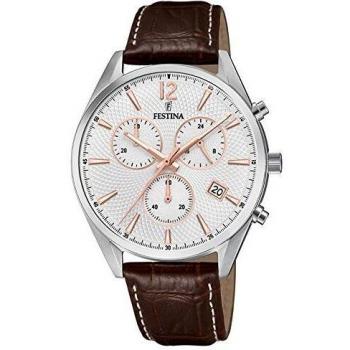 Festina Mens Chronograph Quartz Watch with Leather Strap F6860/5