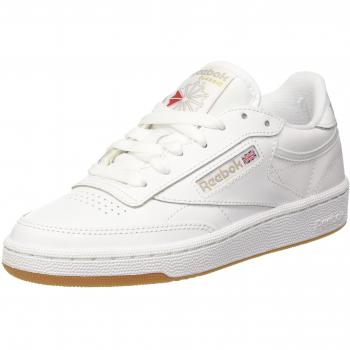 Reebok Club C 85, Zapatillas de Gimnasia para Mujer, Blanco White/Light Grey/Gum, 35.5 EU