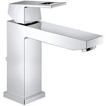 Grohe Eurocube - Grifo de lavabo con tecnología de ahorro de agua y limitador ecológico de caudal, tamaño M