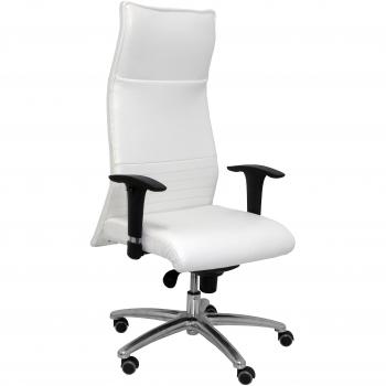 Sillón de Oficina XL Albacete en Similpiel Blanco, Soporta hasta 160kg
