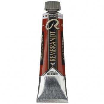 Talens Rembrandt - Excelentes colores de pintura al óleo - 40 ml - 378 Rojo óxido transparente
