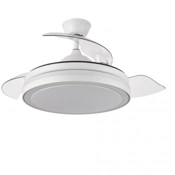 Ventilador de Techo LED Esparta 72W 6120lm DC Blanco con 3 Aspas, Diámetro 107cm