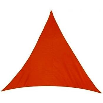 jarolift Toldo Vela Triangular Impermeable Repelente al Agua Protección Solar Pantalla de Privacidad Terraza, Jardín, Balcón, Poliéster 300 x 300 x 300 cm Naranja