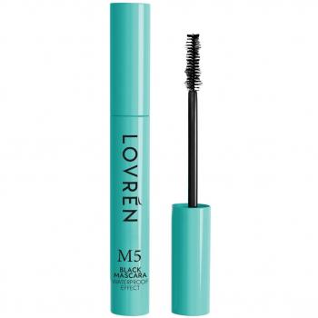 LOVREN M5 - Máscara de Pestañas Waterproof, Color Negro, Efecto Waterproof, 10ml