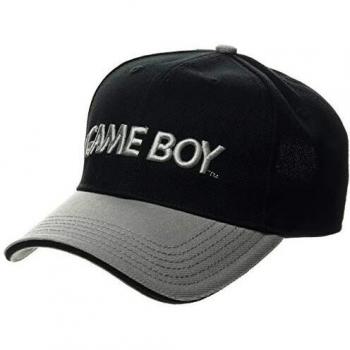 Gorra de béisbol Nintendo Gameboy con logo para adultos y jóvenes en negro y gris