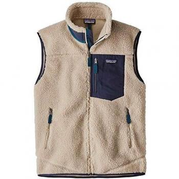 Patagonia Classic Retro-X Vest - Natural/Blue - Size: Small