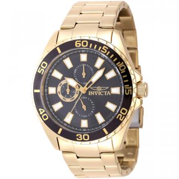 Reloj de Pulsera Invicta Pro Diver 47578 Hombre - Correa Oro Amarillo, Dial Latón Gris Hierro
