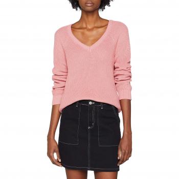 Vila Clothes Vimyntani Knit Pointelle L/s Top-Noos, suéter para Mujer, Rosa Brandied Apricot, 40