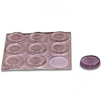 Brinox B78050H Gotas protectoras adhesivas, Transparente, Diámetro 17 mm x 3 mm, Set de 9 Piezas