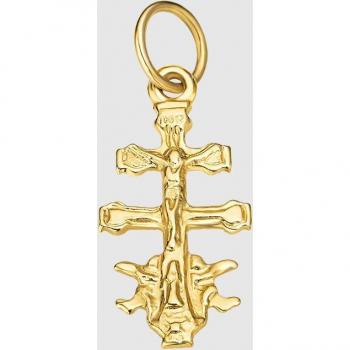 Colgante Cruz De Caravaca Time Road VJ00050 Oro 9K
