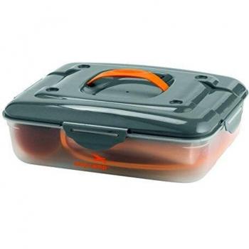 Easy Camp Cerf Picknick Box für 4 Personen Cocina de Camping, Unisex Adulto, Naranja, Talla única