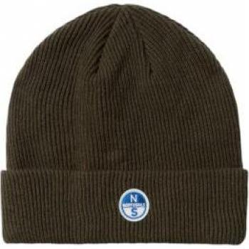 North Sails Forest Green Logo Beanie for Men - One Size