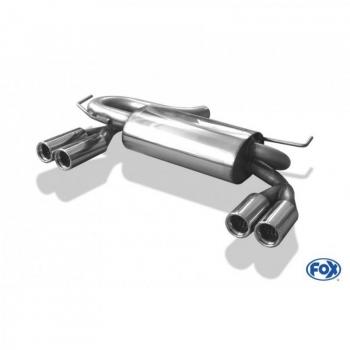 Tubo de Escape Fox Sportivo para Audi S3 Tipo 8L, Silenciador Final Salida Derecha/Izquierda Ø 63,5mm - 2x76 Tipo 13 AU050085-068