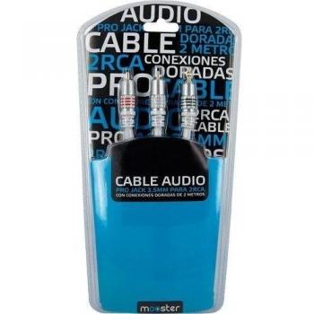 Mooster 8435353707306 - Cable jack3.5mm/2rca 2metros