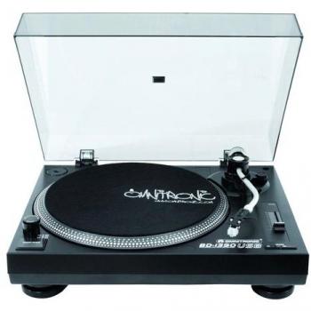 Omnitronic BD-1390 USB Belt Drive Turntable Black